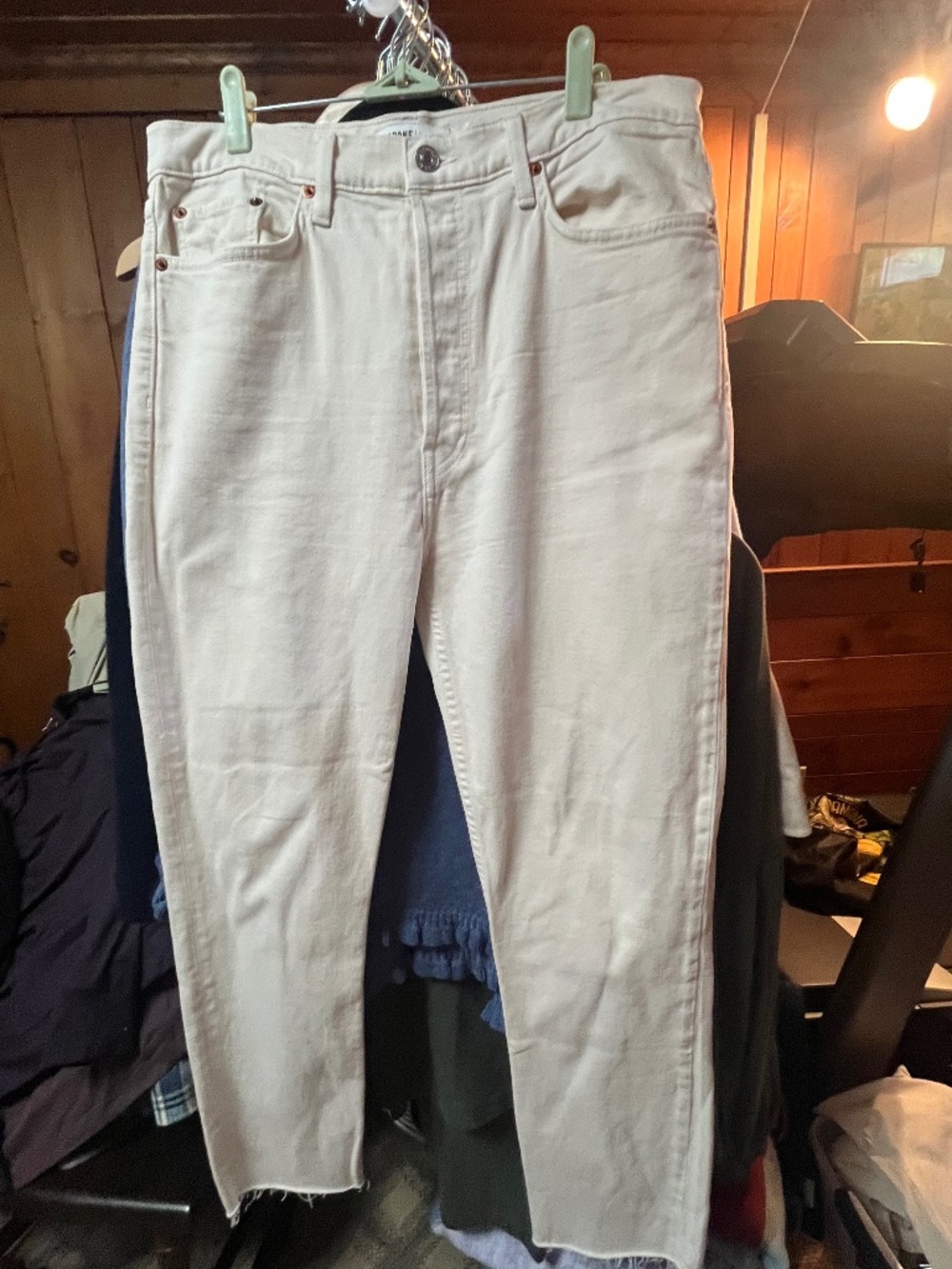 Re/Done Off-White Jeans, 31